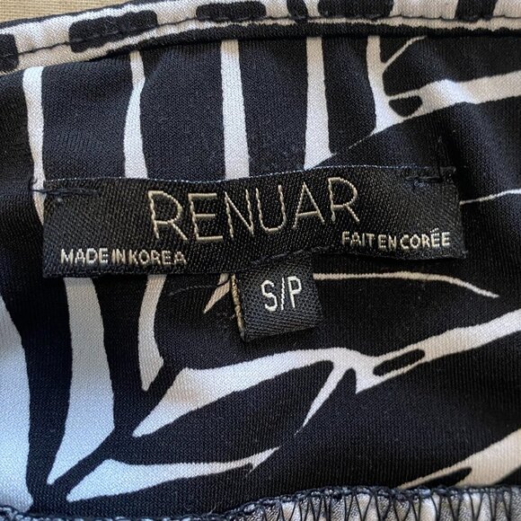 Renuar Jersey Knit Wide Split-Leg Pants Beach Summer Vacation Wear‎ Size Small - Picture 7 of 7